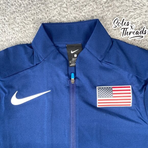 Nike Pro Elite Team USA 2023 Jacket Women Size Small-TALL Navy AO8840-492 - Picture 3 of 6